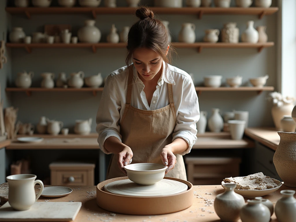 Grundaren av Whrexxonshod i atelieren