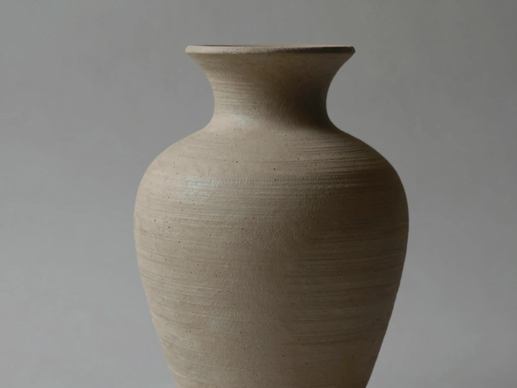 Artisan keramisk vas handgjord i Stockholm